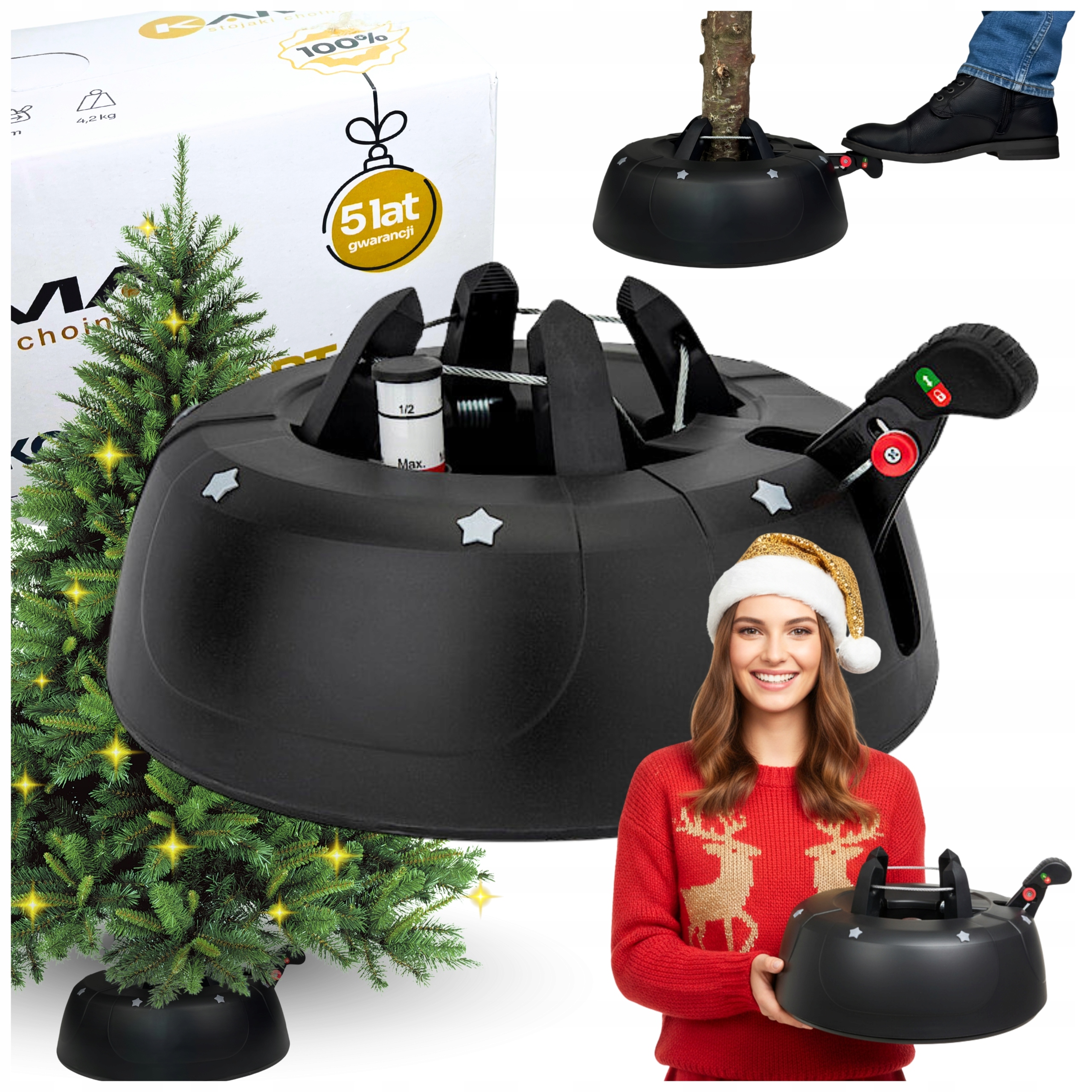 Stojan Na Vánoční Stromek Stabilní Podložka Pod Stromek Do 2,5 m