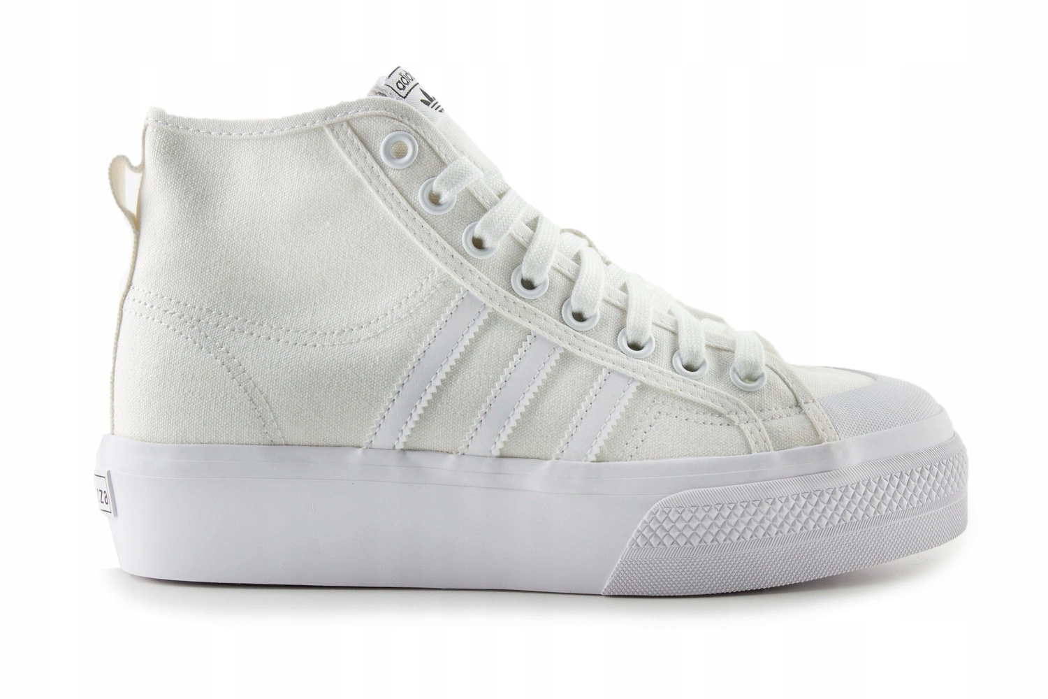Boty Adidas Originals Nizza na platformě, vysoké tenisky, bílé, vel.