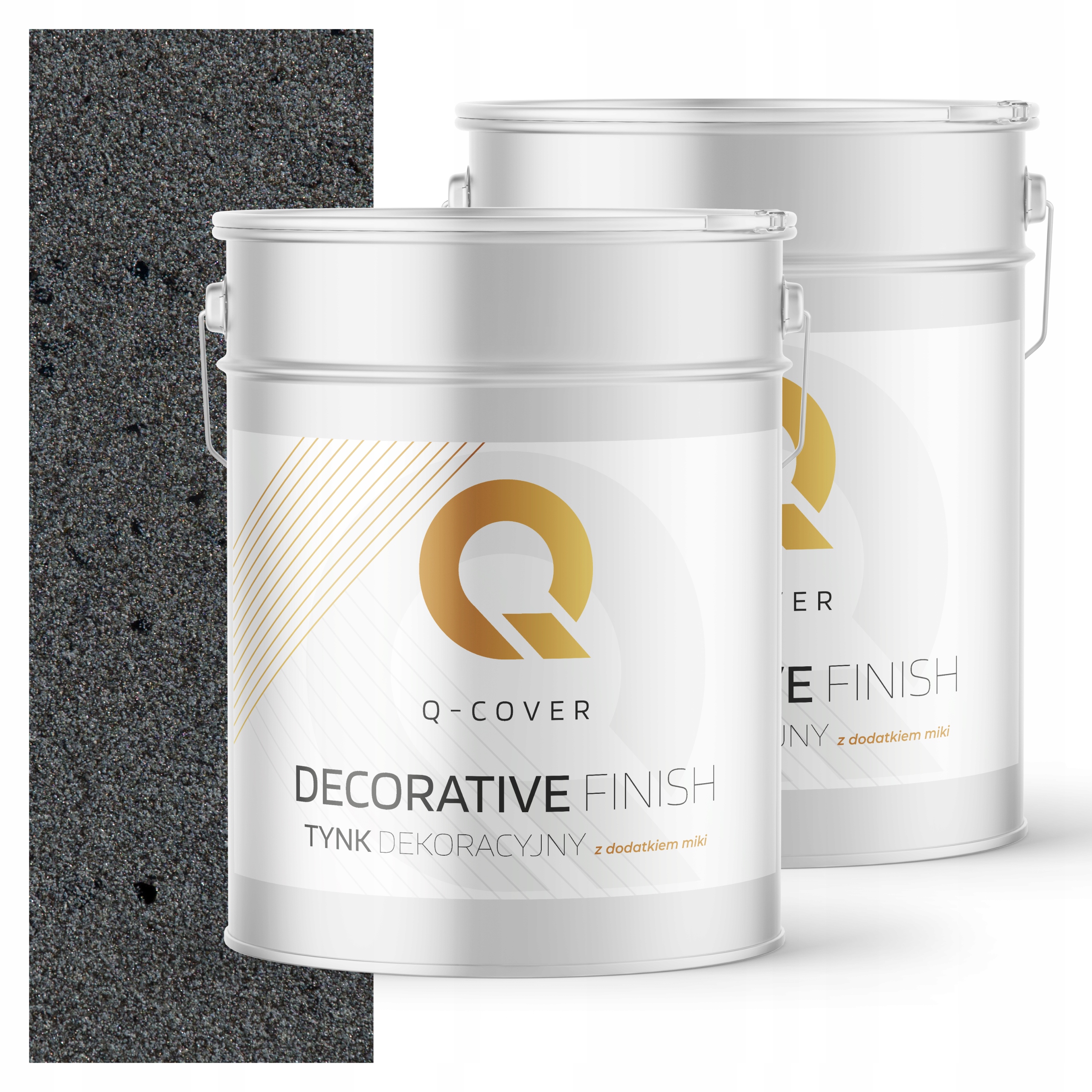 Mozaiková Omítka Jemnozrnná Barva Tmavě Šedá S Černou Mikou D913 15 kg