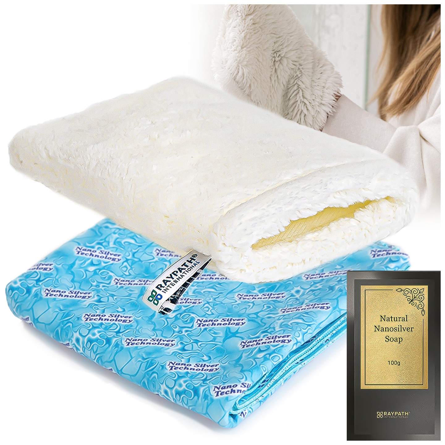 Levně Univerzální sada Rukavice M Sunbeam Mýdlo Bílé 100g Raypath