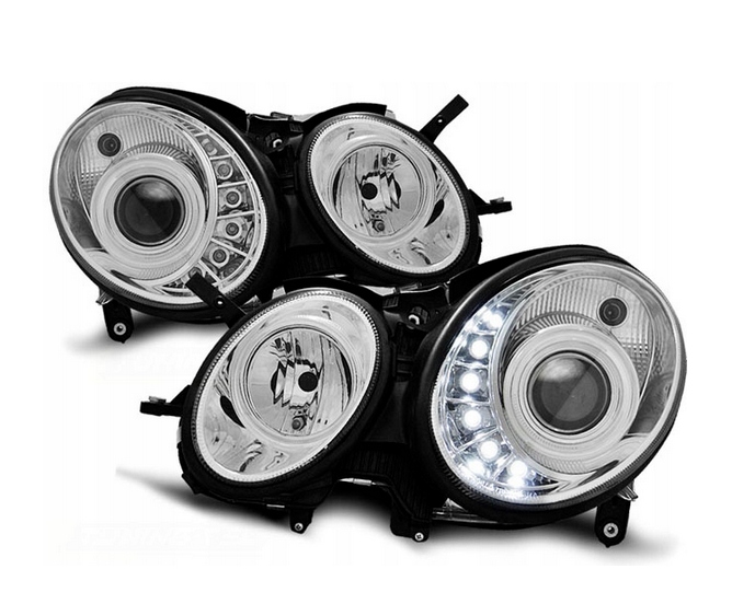 LAMPY NOWE MERCEDES W211 E-KLASA 02-06 CHROME LED