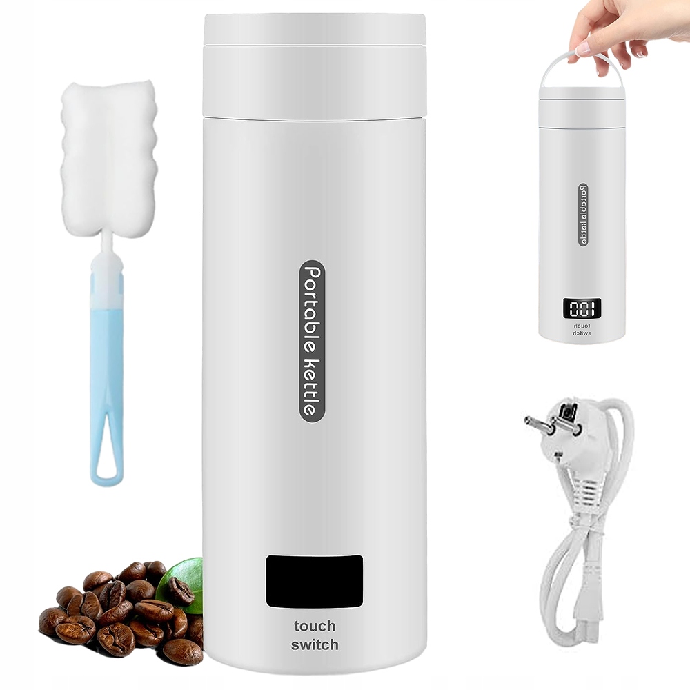 380ML Czajnik Elektryczny Mały Przenośny LCD Z Kontrolą Temperatury 300W