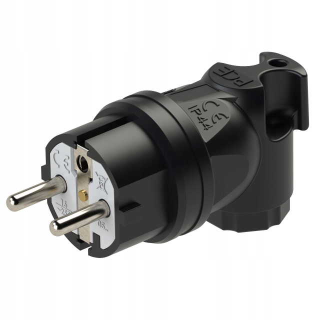 

Pce Wtyczka gumowa kątowa 230V 2P+Z IP44 05821-s