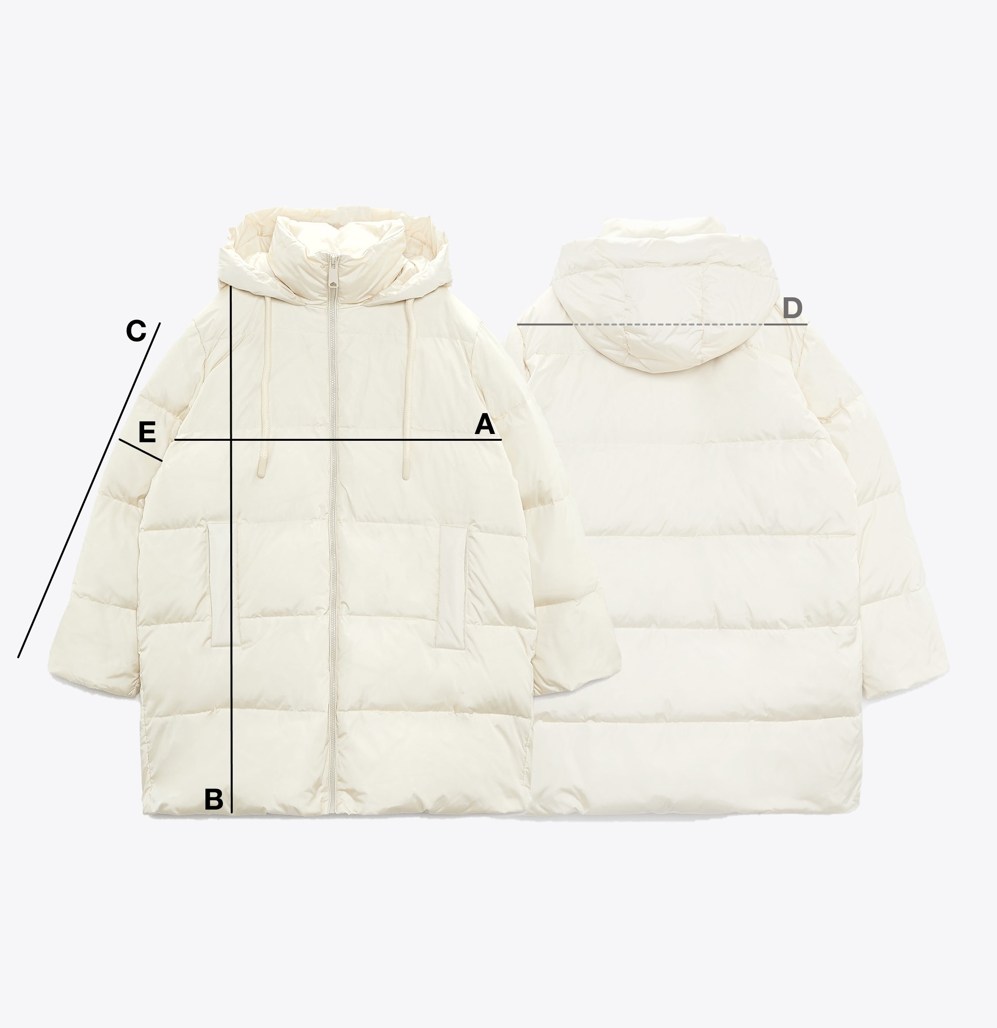 KURTKA PUCHOWA Z KAPTUREM WATER AND WIND PROTECTION ZARA L