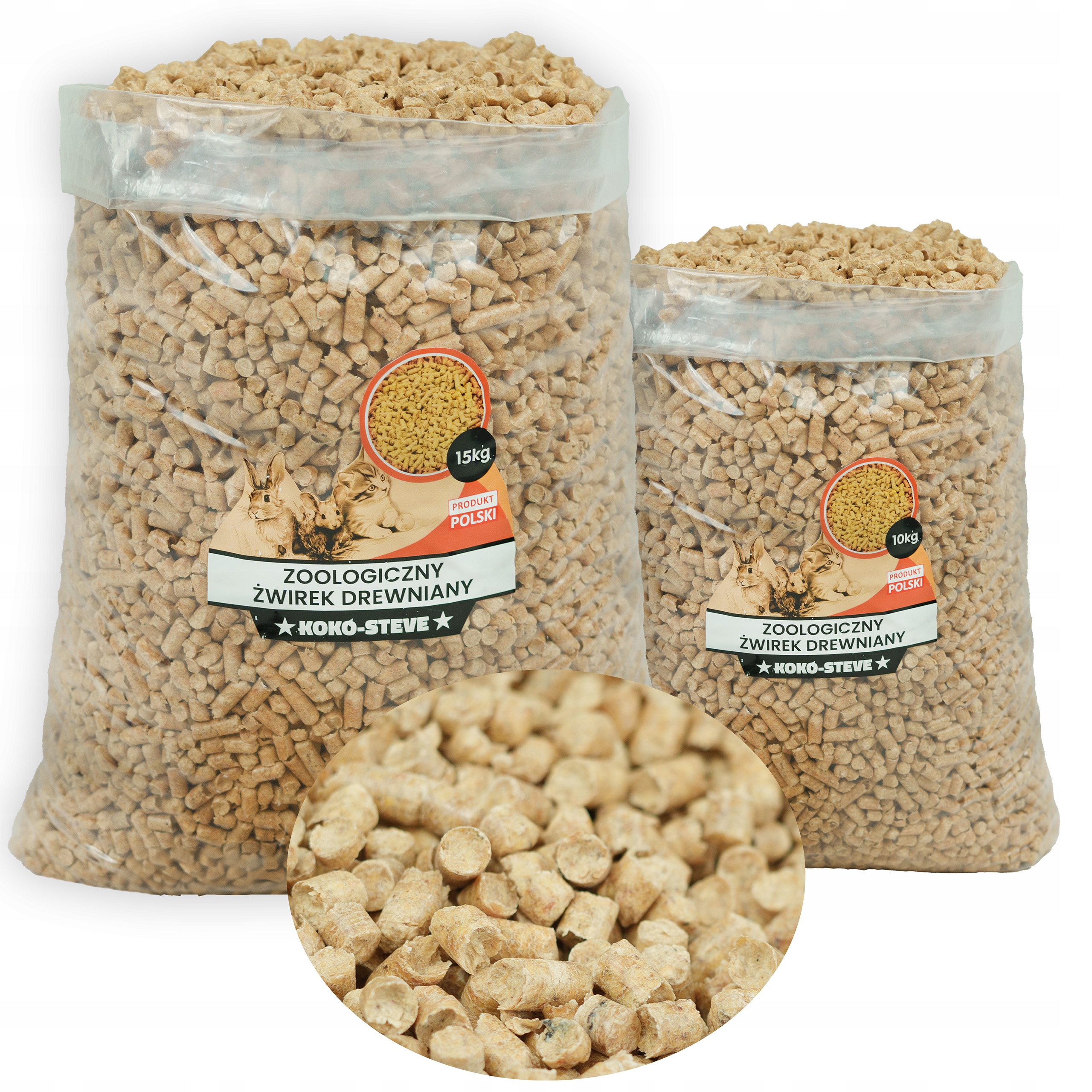 Levně Stelivo do kočičí toalety pro kočky Světlé dřevěné Ekologické balení 25 kg