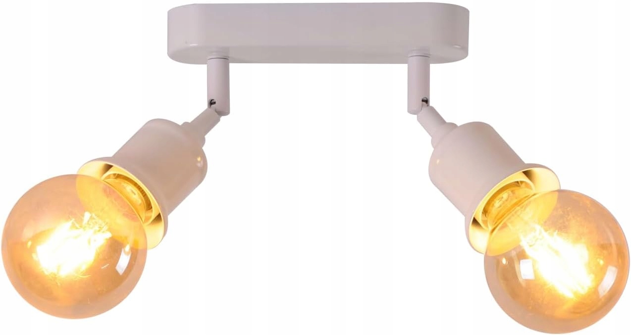 Twsxte Stropná lampa dvojbodová Industriálny štýl Retro nástenné svietidlo 60W biela