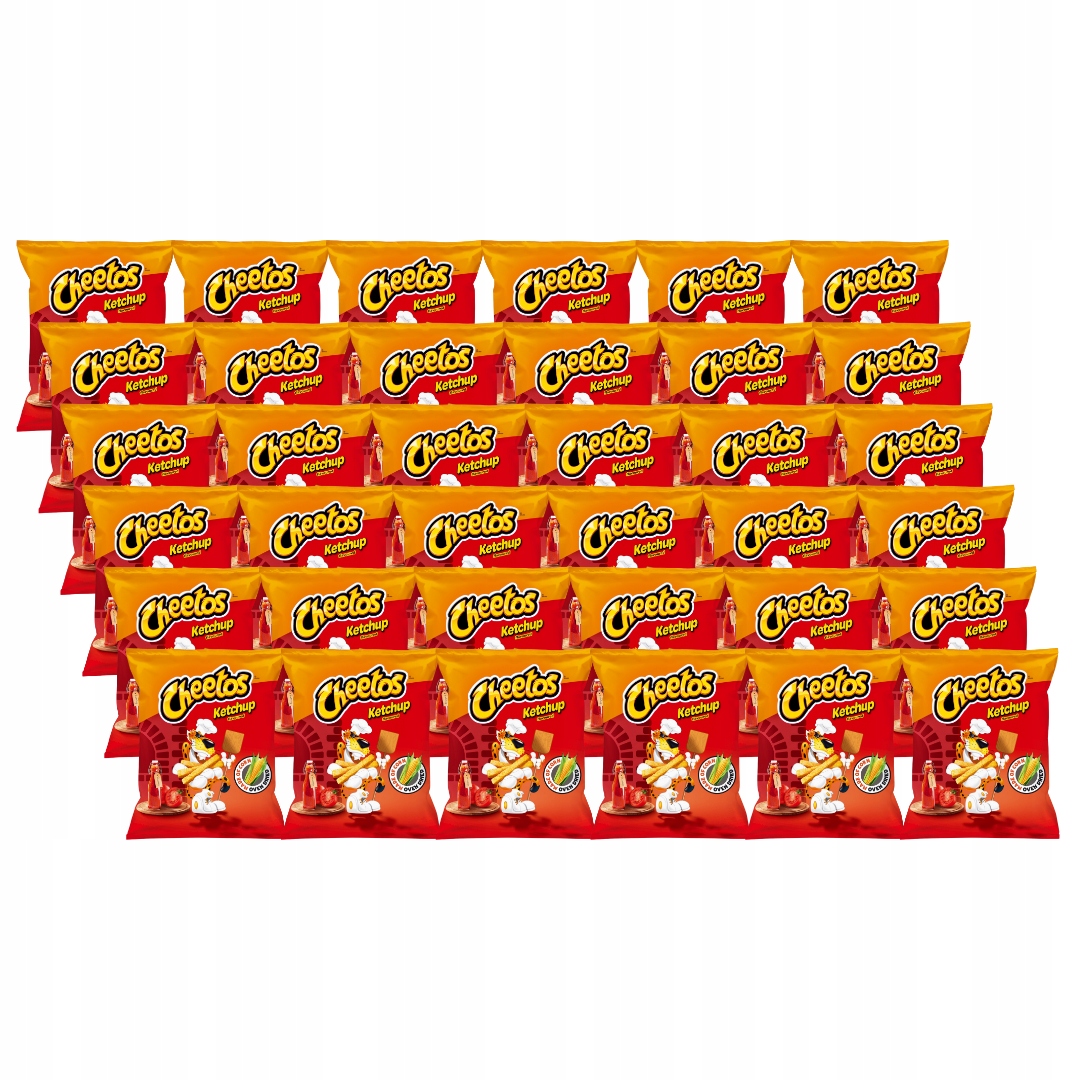 Cheetos o smaku ketchupu Chrupki kukurydziane 43 g x36