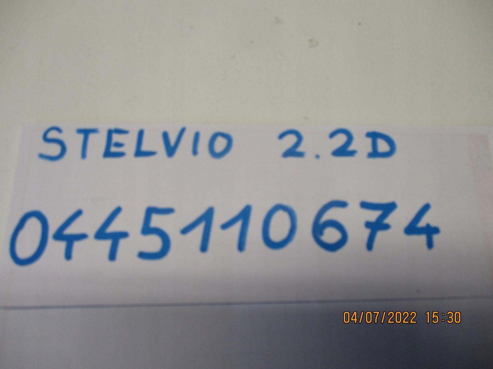 Einspritzdüse Einspritzdüse ALFA ROMEO STELVIO 0445110674