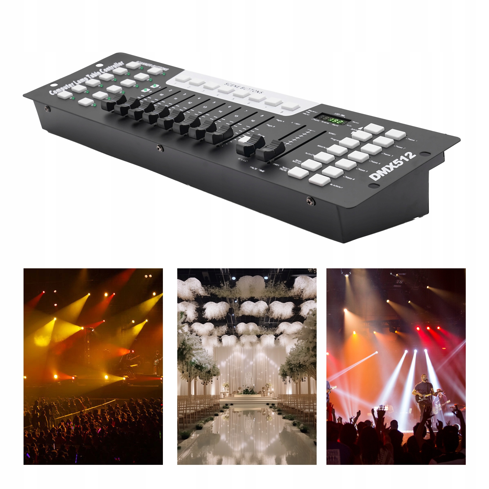 192-kanałowy kontroler DMX512 Stage DJ Light Controller Marka Inna