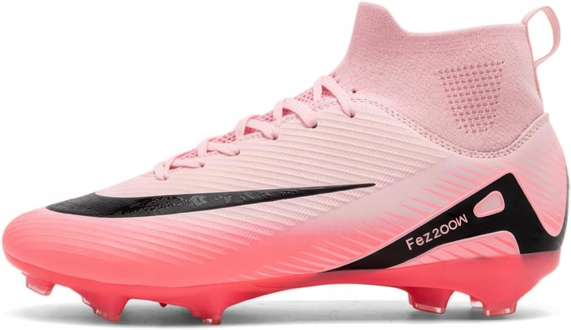Fotbalová obuv pánské turfy vysoké tréninkové boty růžové 33