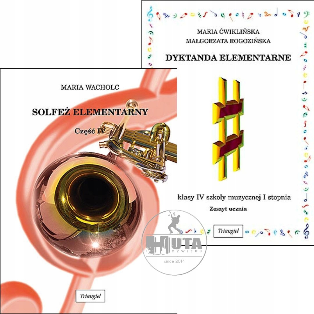 Solfeż elementarny 4 + Dyktanda elementarne 4 | KOMPLET