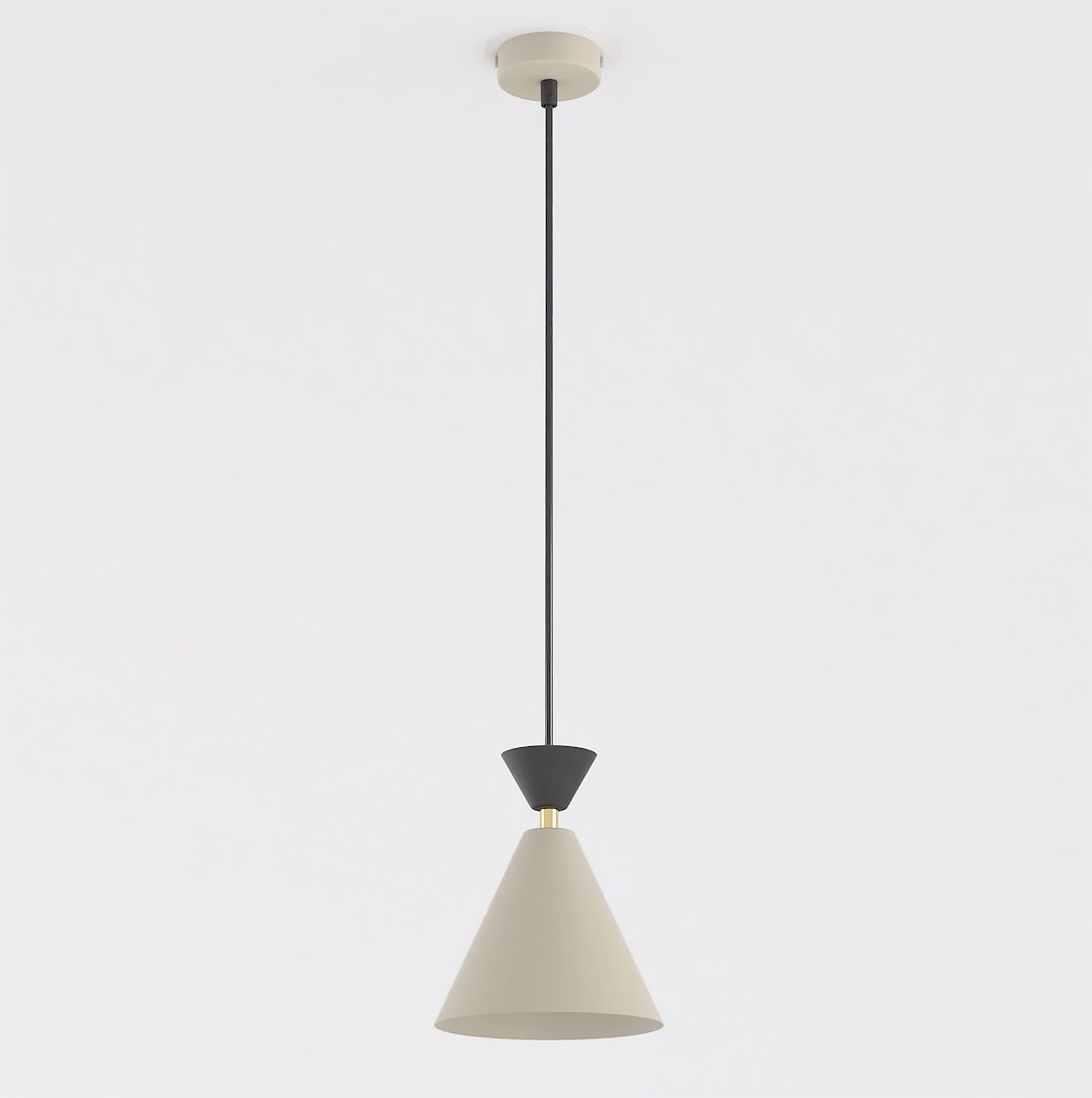 Závěsná lampa Klever 1 Mokka Black, černá, 1xE14