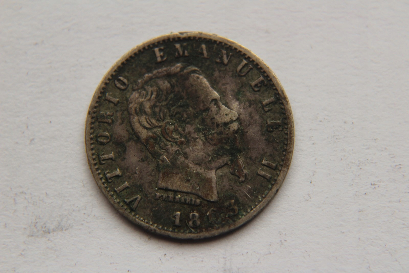 20 CENTESIMI 1863 R. WŁOCHY- SREBRO- CG958