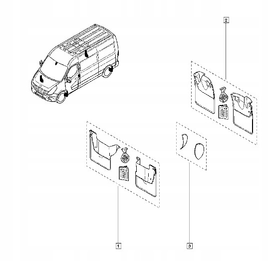 CHLAPACZE BŁOTOCHRONY RENAULT MASTER 2010- PRZÓD Producent części Citroen OE