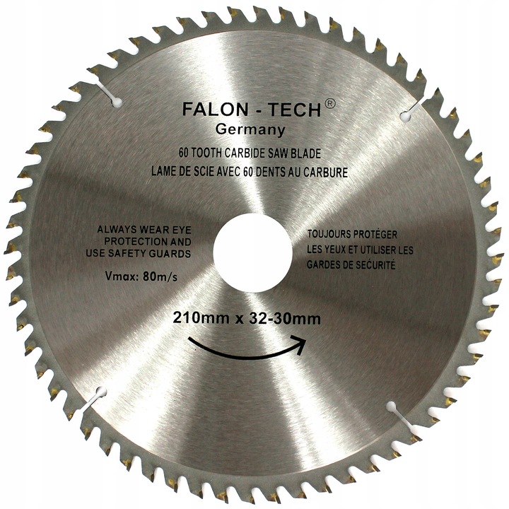 TARCZA DO CIĘCIA DREWNA WIDIA 210 / 30 T60 PRO