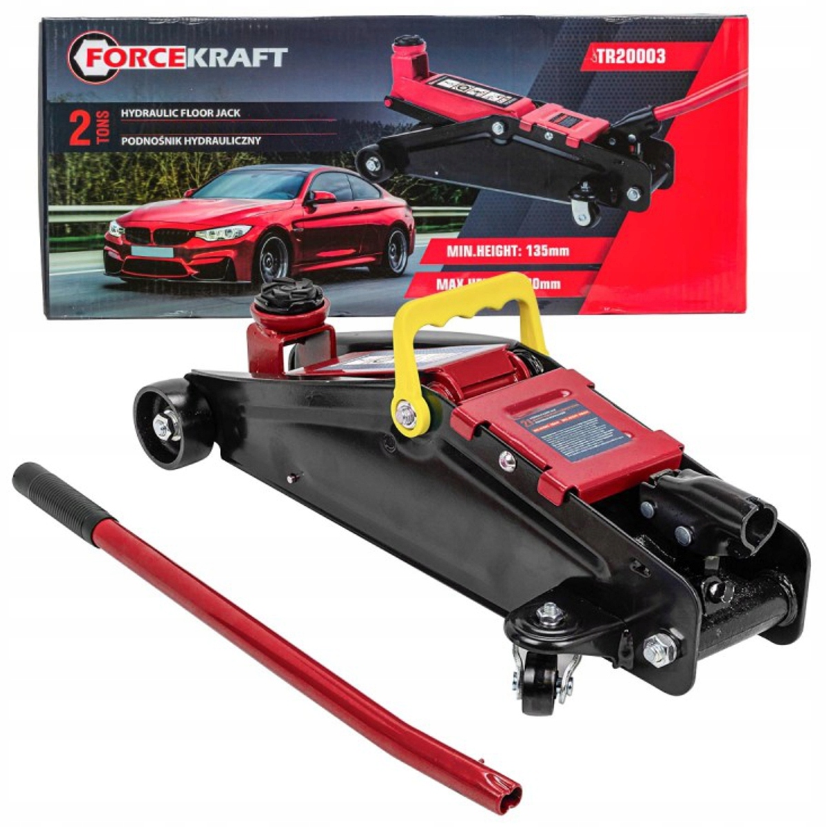 Hydraulický zdvihák pre automobilový autoservis 2T žaba guma