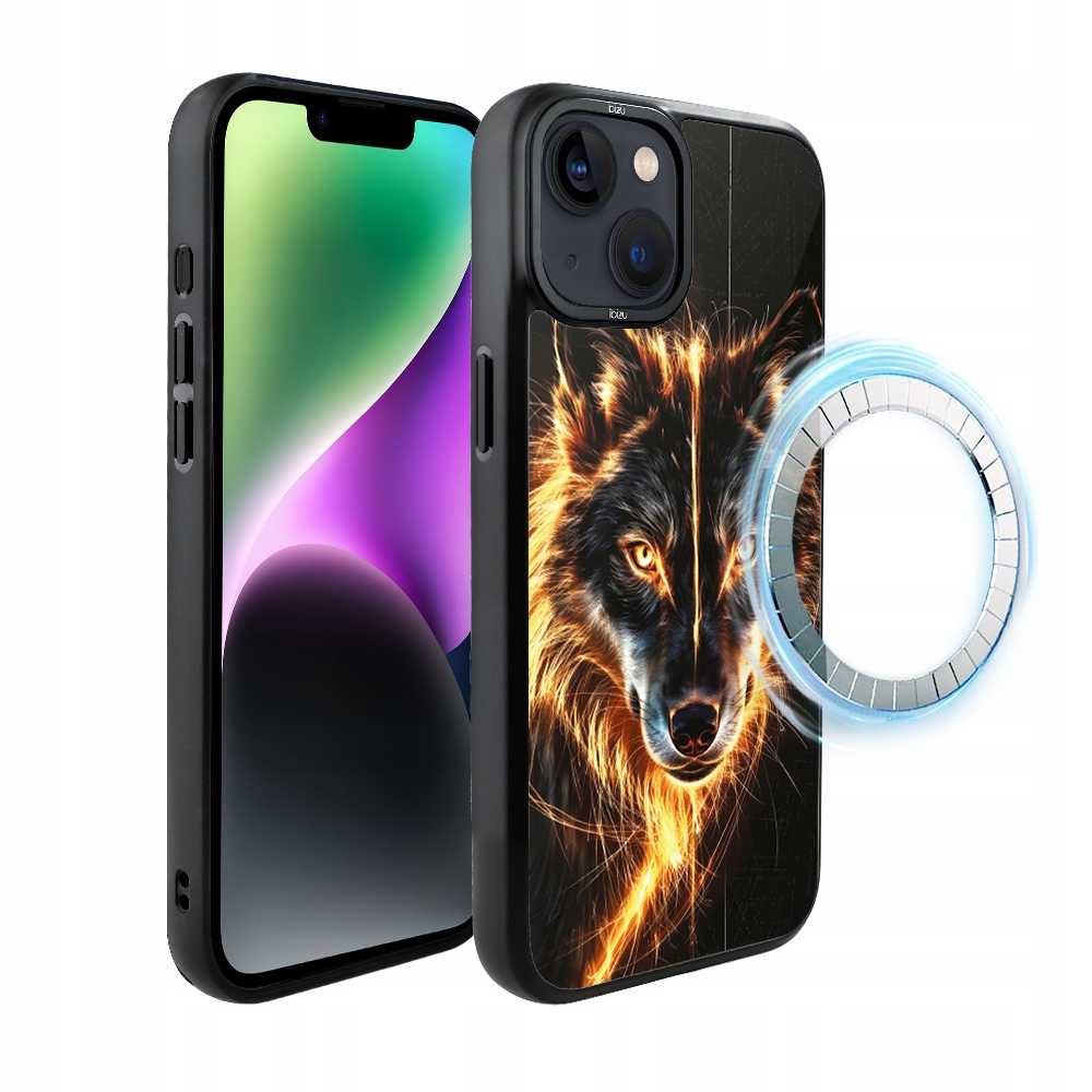 Matný Pouzdro Ibizu DropGuard s MagSafe pro iPhone 14 Plus, barva Fire Wolf