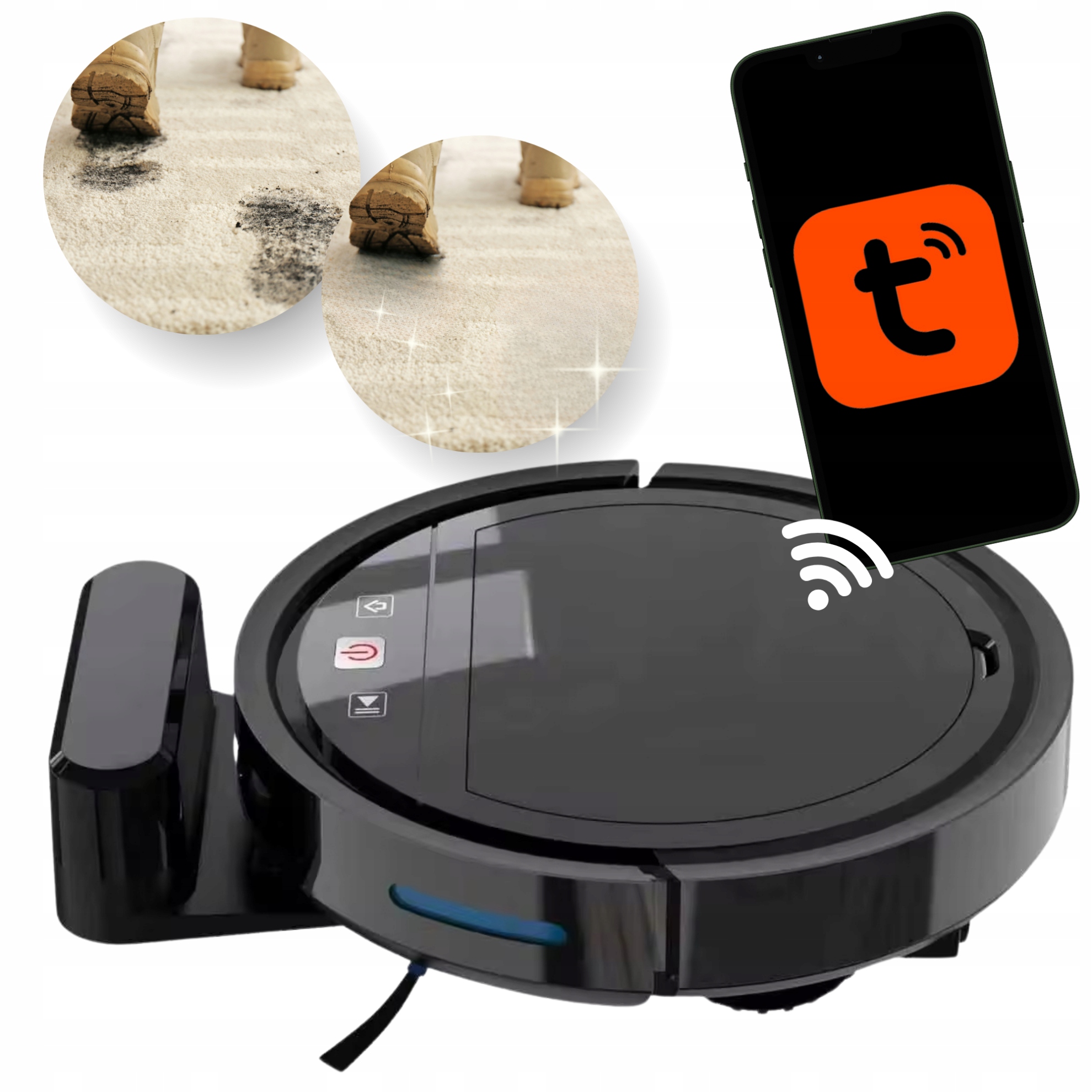 Robot Sprzątający Inteligentny Odkurzacz Wifi Tuya PY-310