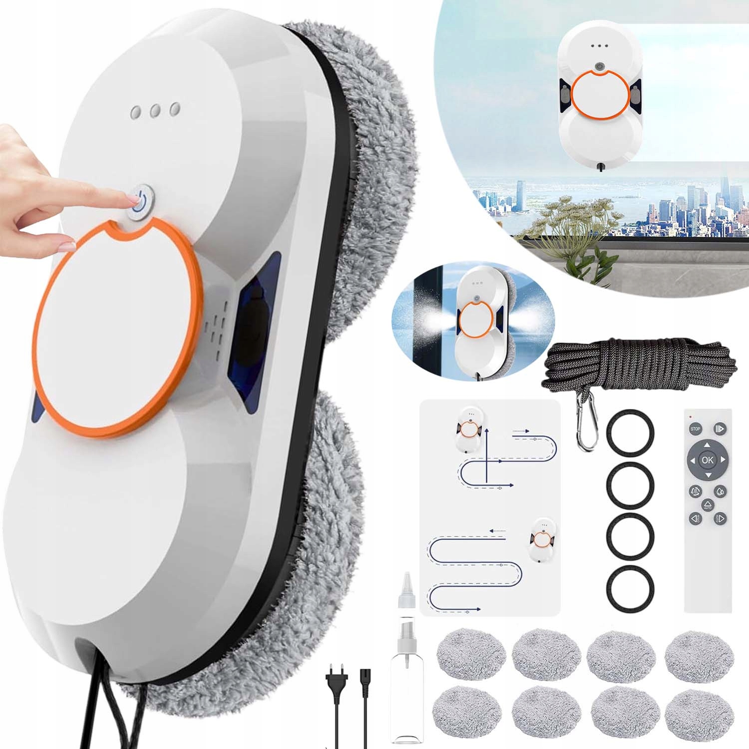 Inteligentní Robot Na Mytí Oken, Automatický Čistič Oken, Výkonná 5.2 M