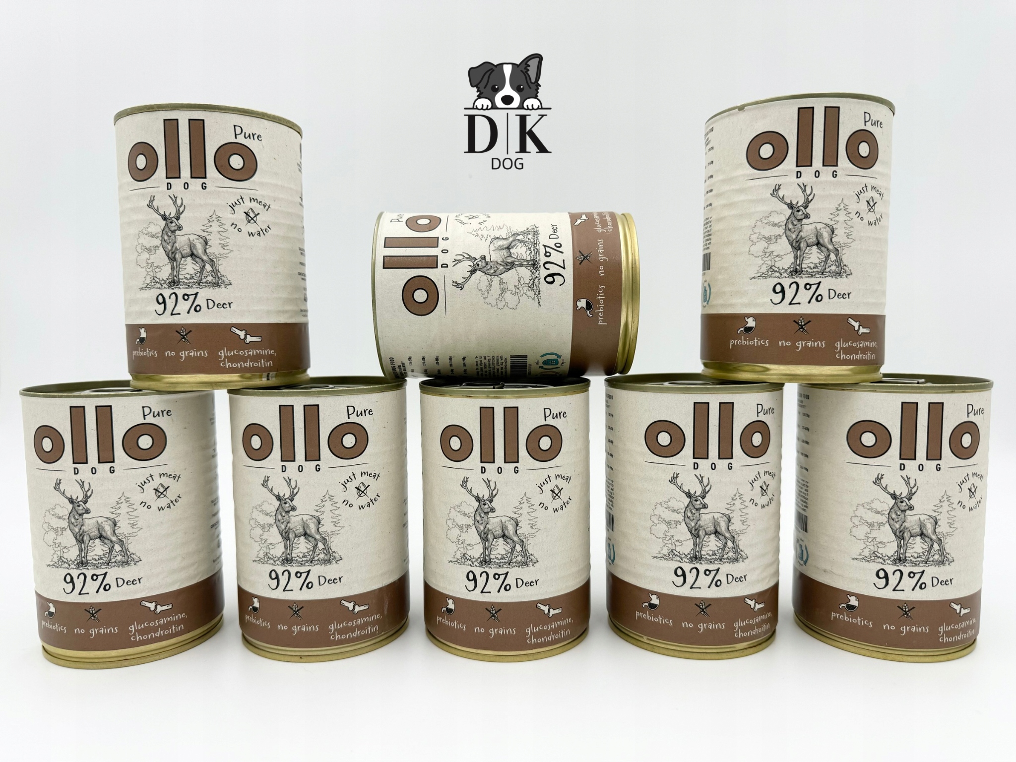 Levně Ollo Pure Deer Krmivo krmivo pro psy 8x400g