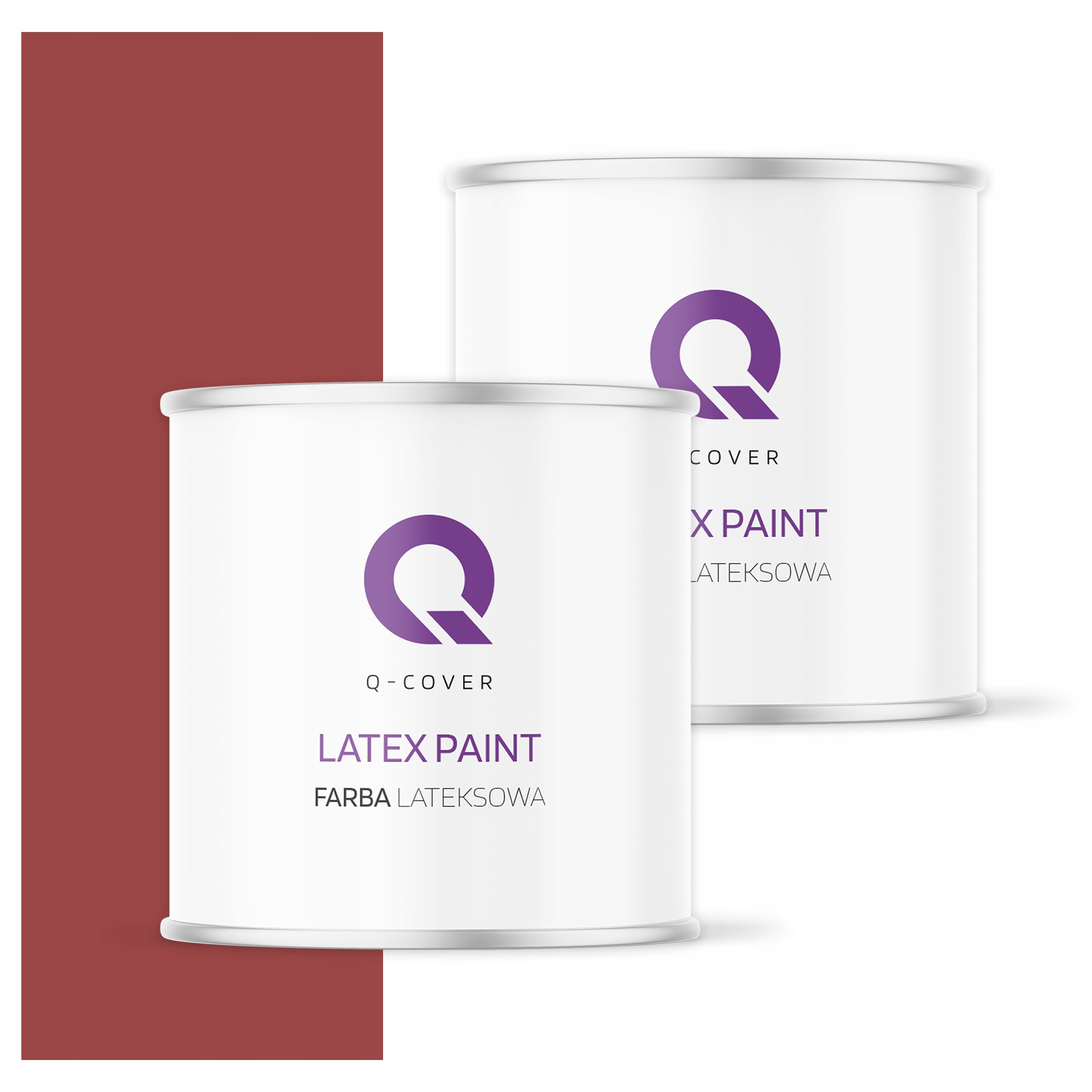 Latexová farba na interiér steny 2L Hlboká matná červená tmavá H3412