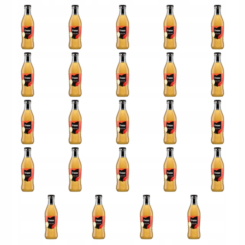 Cappy Jablkový 100% džus 250 ml sklo X24