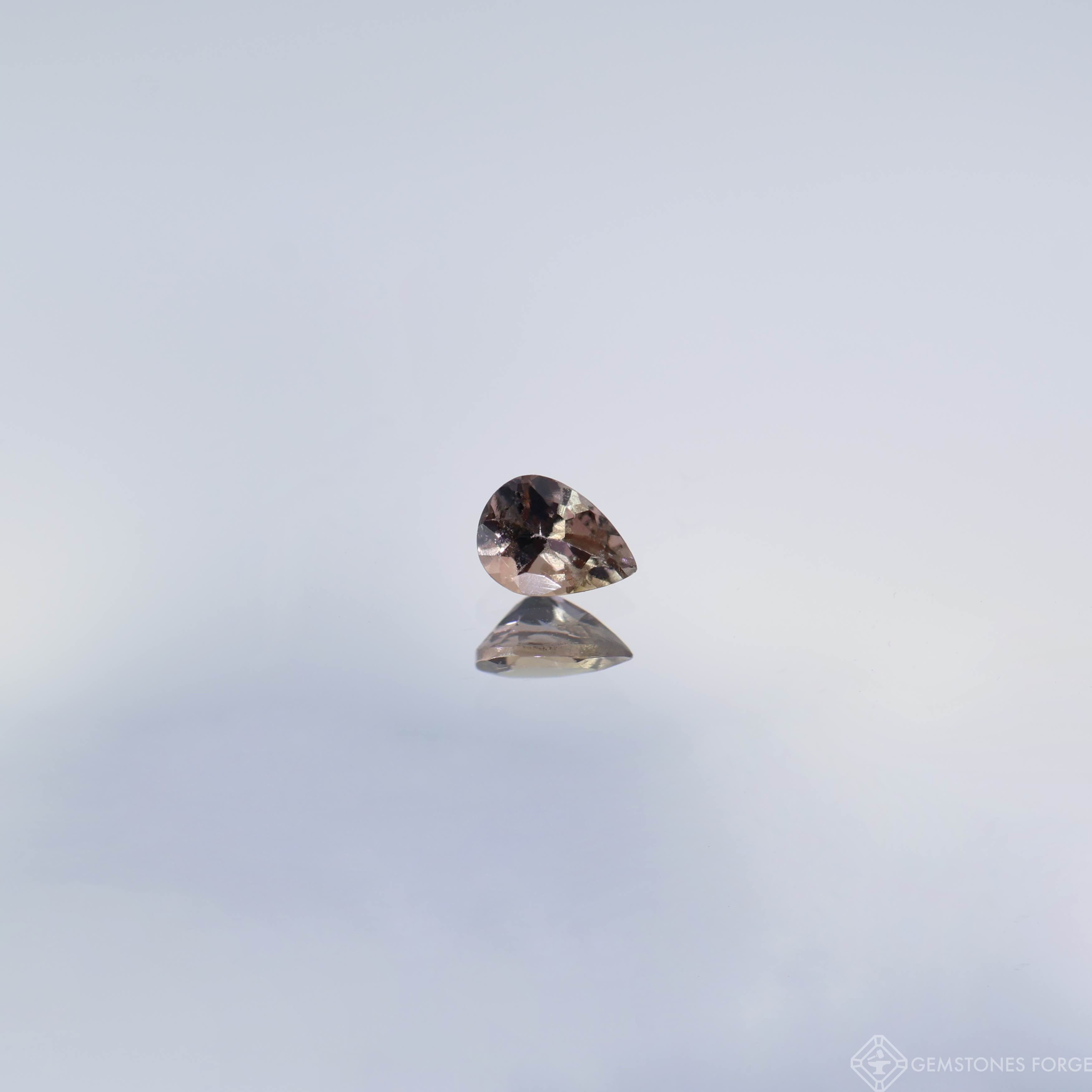 Přírodní nevyhřívaný Tanzanit, brus Pear, 4 x 3 mm