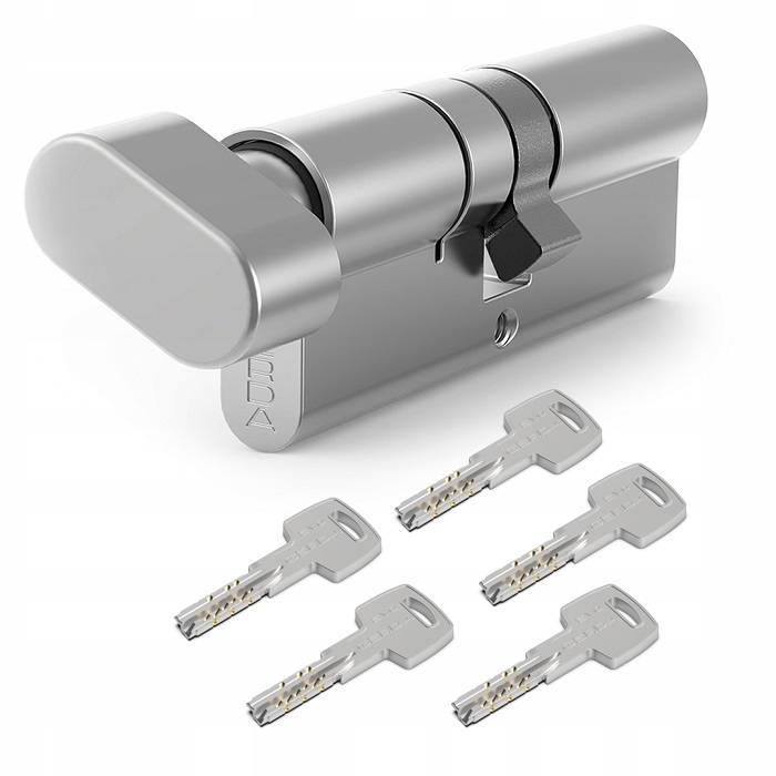 Dveřní Vložka S Knoflíkem Gerda Evo Nikl 30G/30