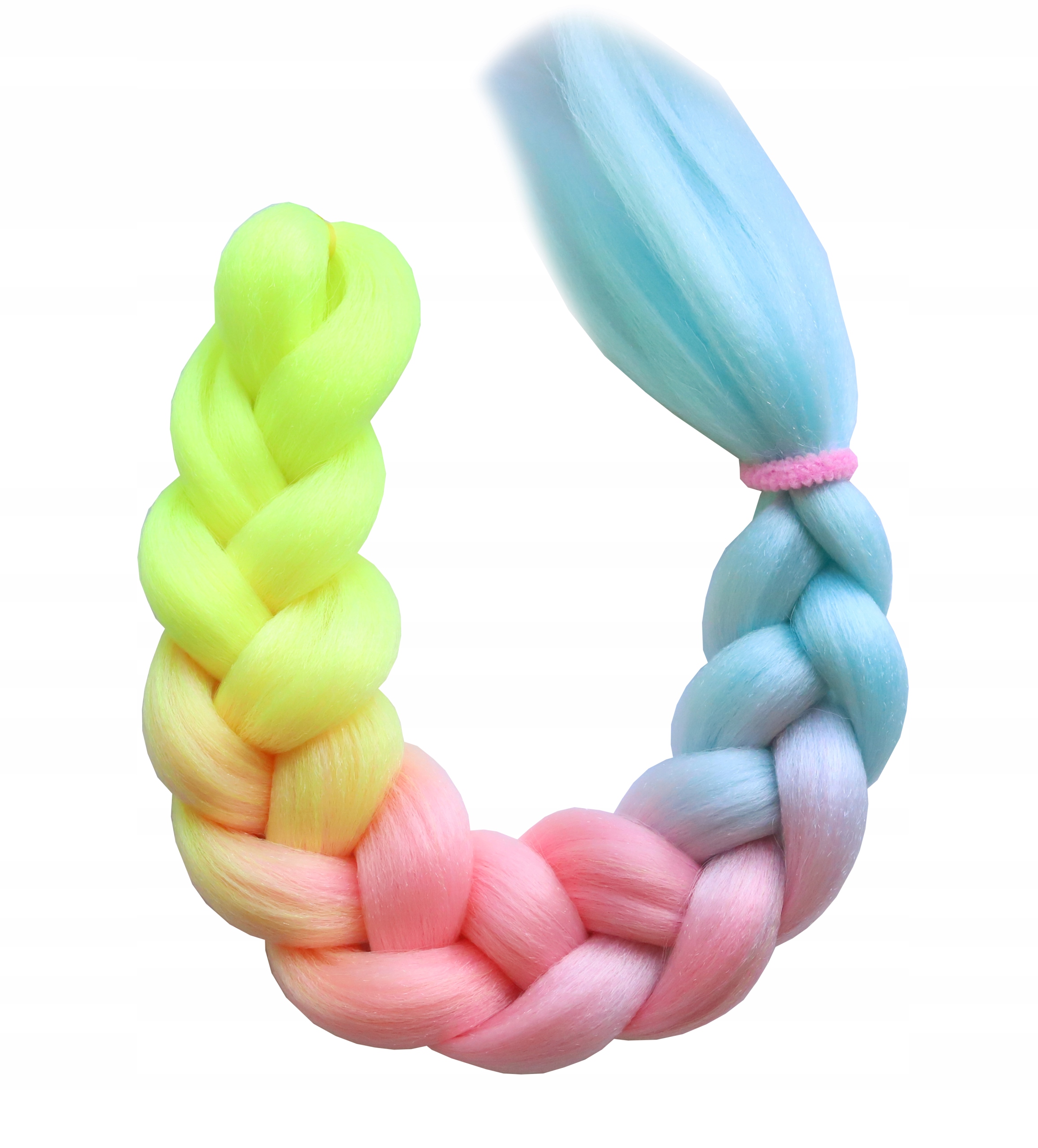 Włosy syntetyczne warkoczyki OMBRE acm27 neony