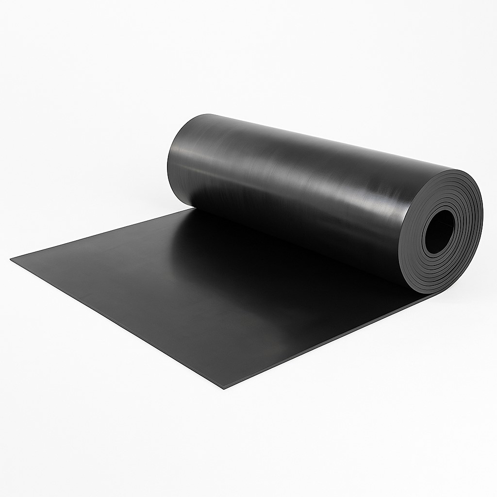 Płyta gumowa Sbr z przekładką 4x1p grubość 4mm, szerokość 120cm 1m2