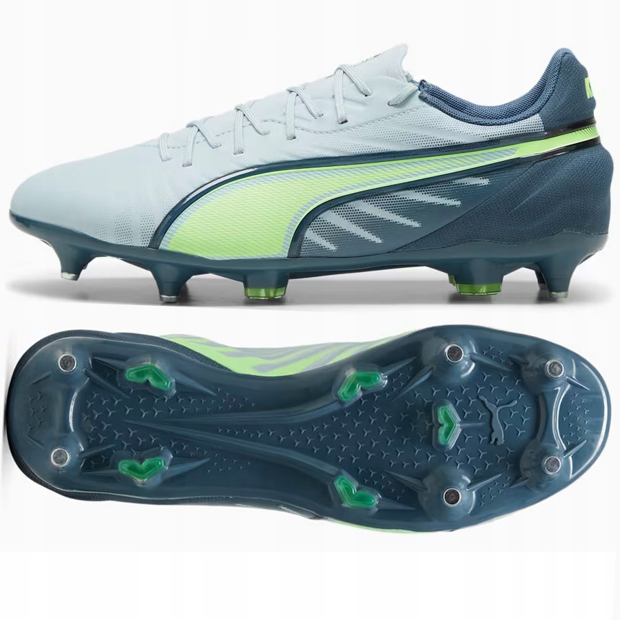 Buty piłkarskie męskie Puma King Match MxSG frosted dew/fizzy apple