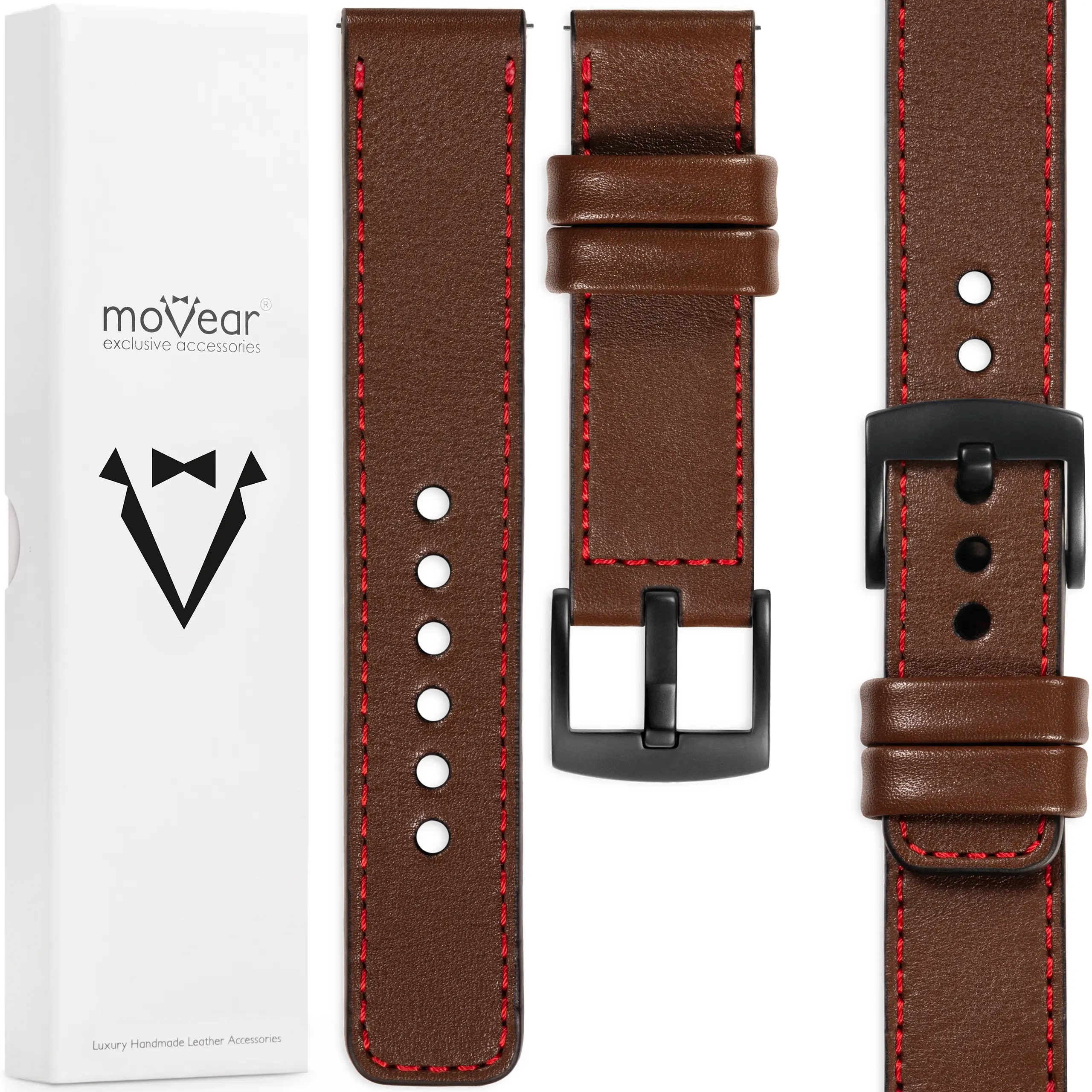 Pásek pro Samsung Galaxy Watch 7 6 5 4 3 Active Pro 20 mm kožený Polský