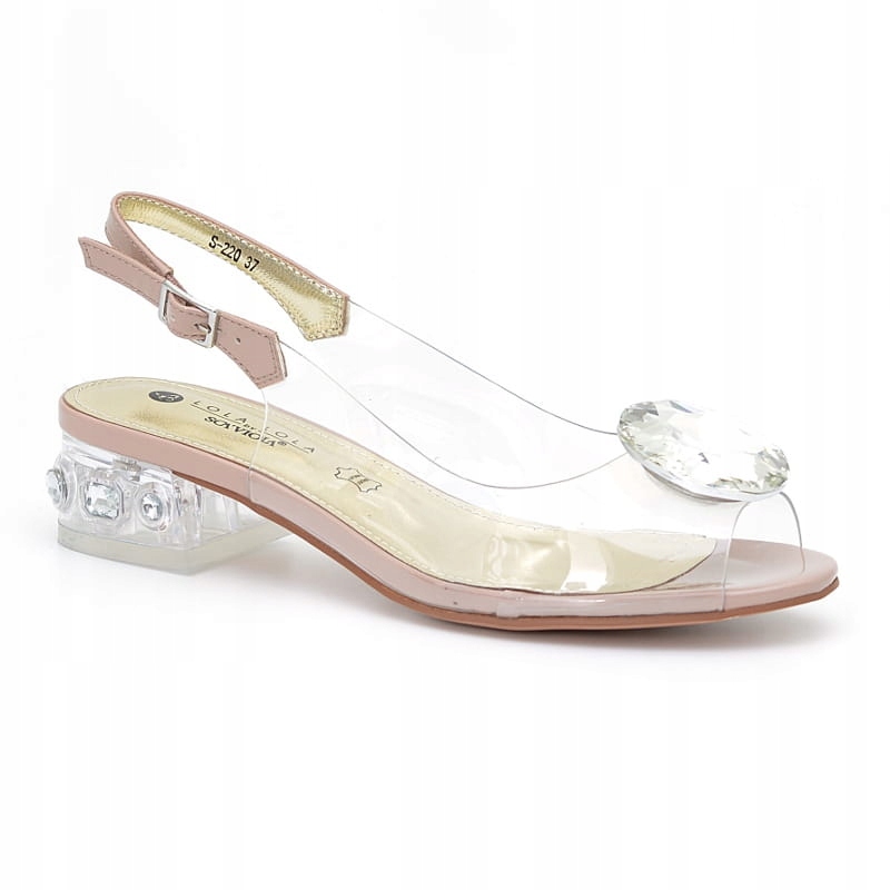 Dámské sandály Sca'viola S-220 Nude 36, pudrové