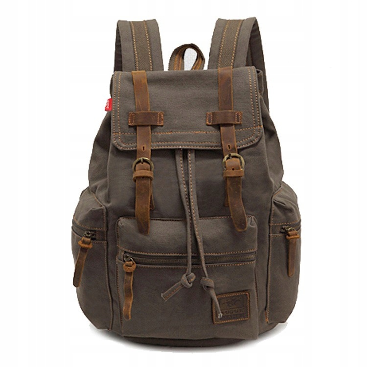 WROCŁAW Plecak Augur na laptopa 14,1 vintage khaki