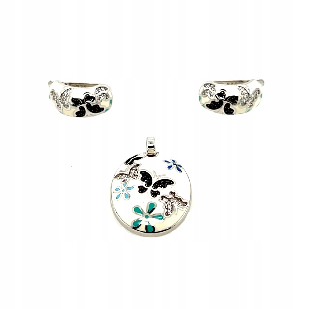 Éterický komplet se smaltem a zirkony