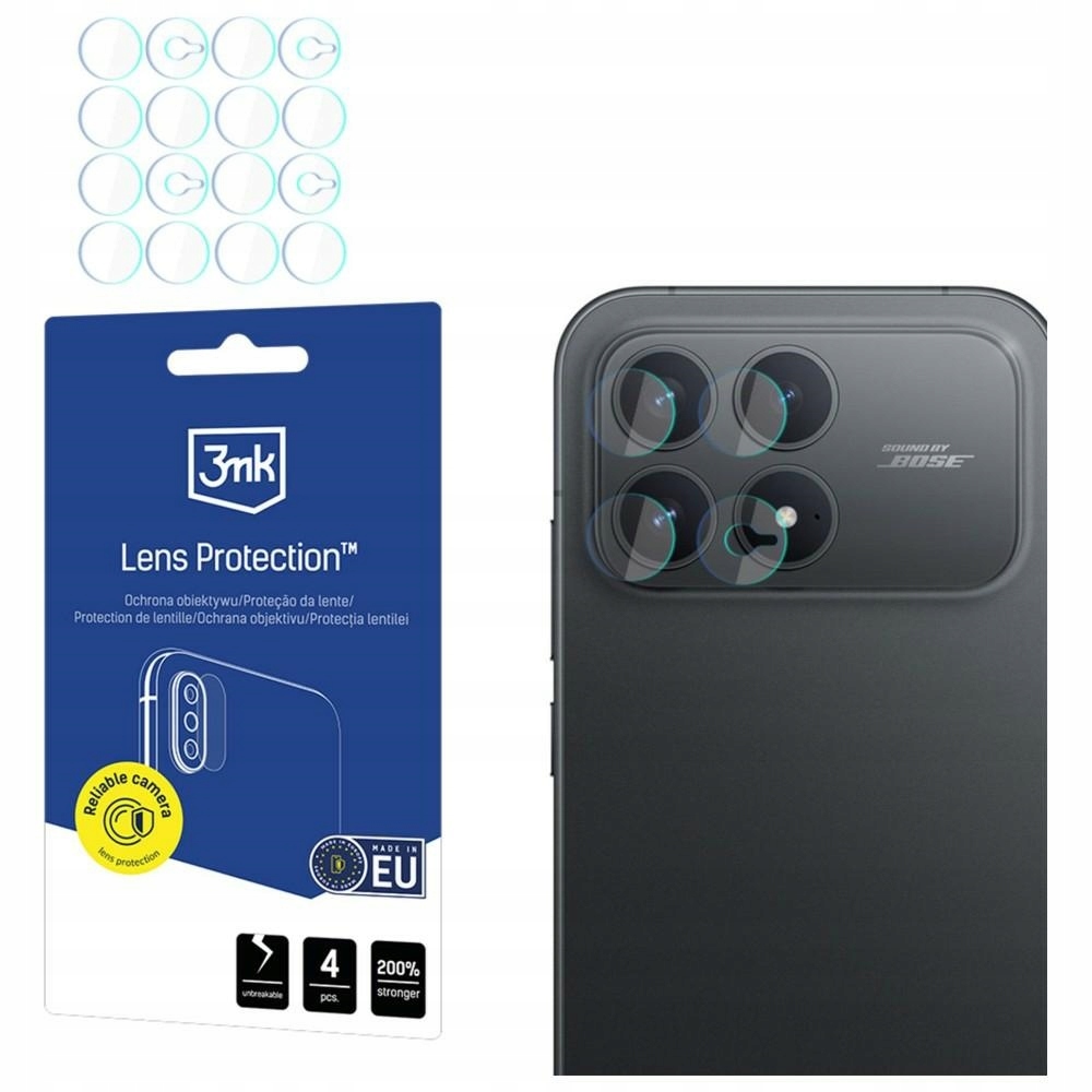 3mk Szkło na obiektywy (4 szt.) Xiaomi Poco F8 Pro przezroczyste