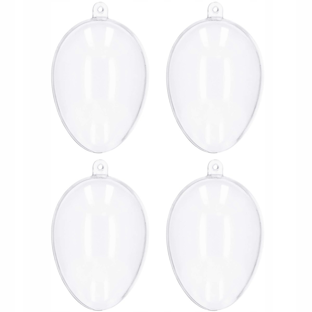 JAJKO BOMBKA AKRYLOWA OZDOBA BOMBKI AKRYLOWE PRZEŹROCZYSTE OWALNE 9cm x4