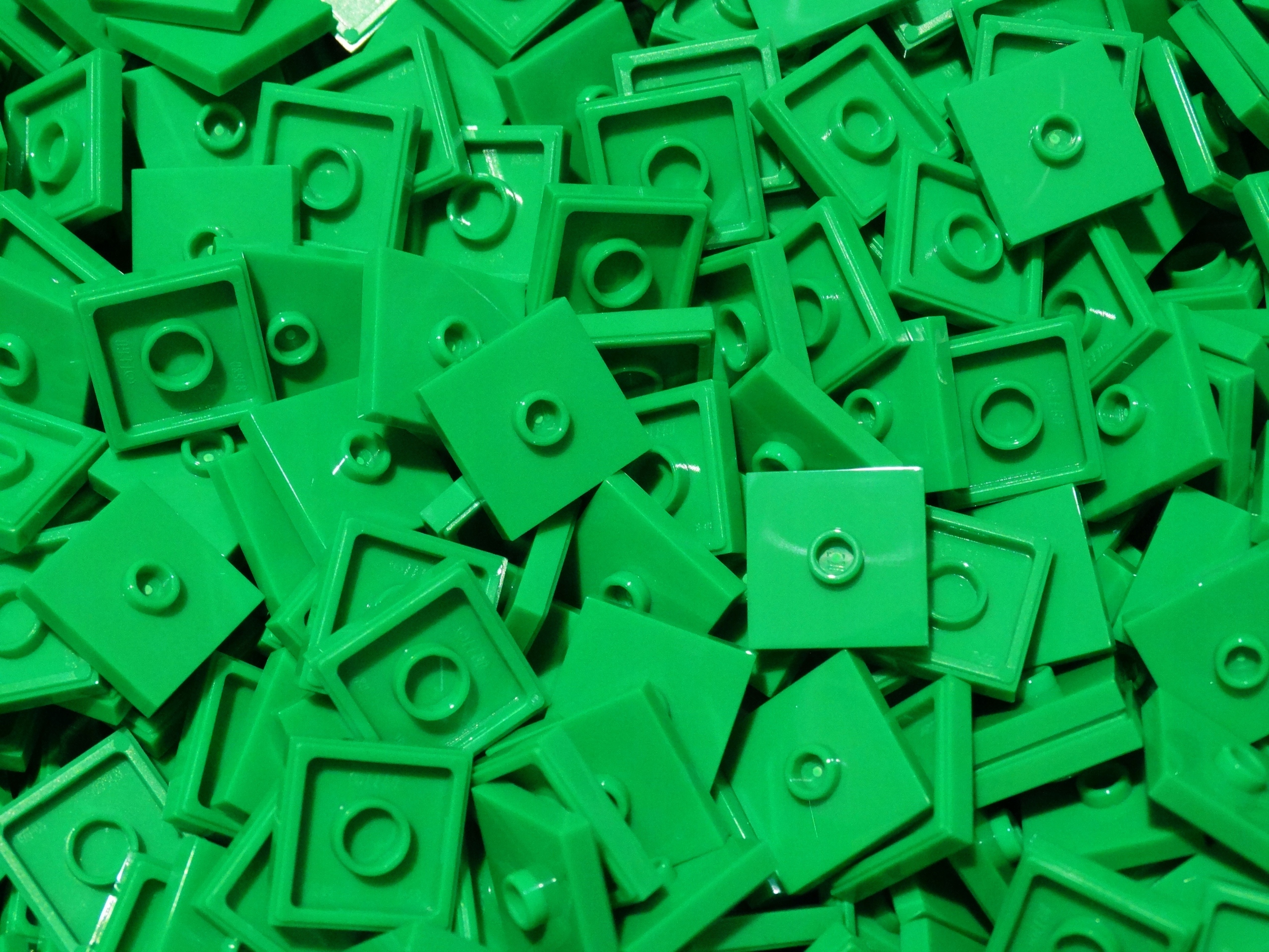 

Lego 87580 plate wypustka 2x2 Green Zielony 20 szt