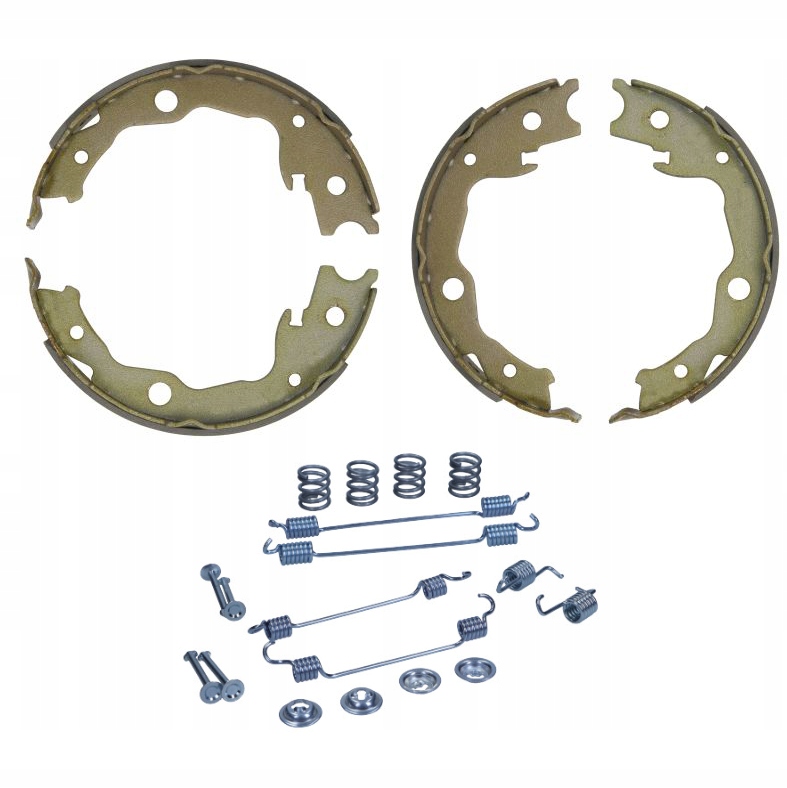 SZCZĘKI HAMULCOWE + SPRĘŻYNKI NISSAN QASHQAI 2007-