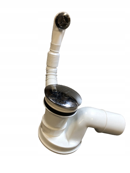 SYFON BRODZIKOWY 50mm niski KLIK KLAK+PRZELEW MAŁY