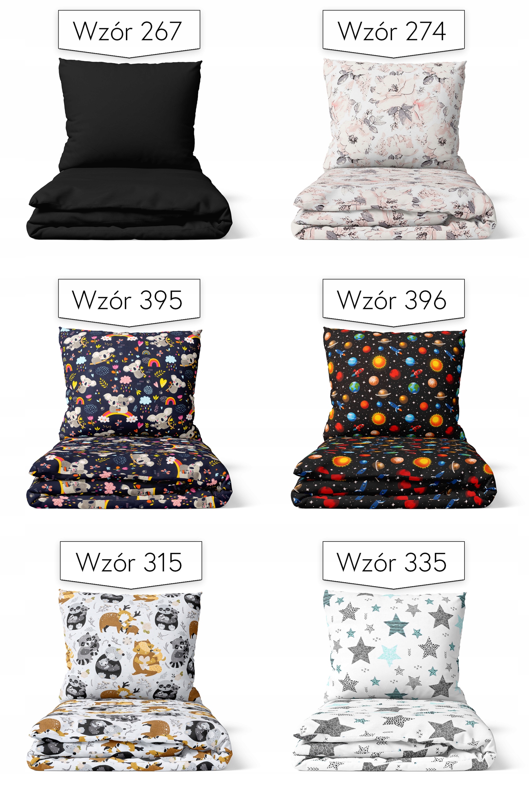 Pościel 100x160 cm + Poszewka DZIECIĘCA 100% BAWEŁNA Komplet DUŻO WZORÓW Marka Meganstyle