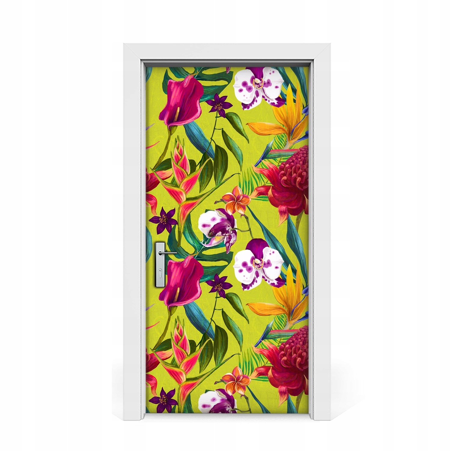 

Naklejka na drzwi okleina Malowany ogród 95x205