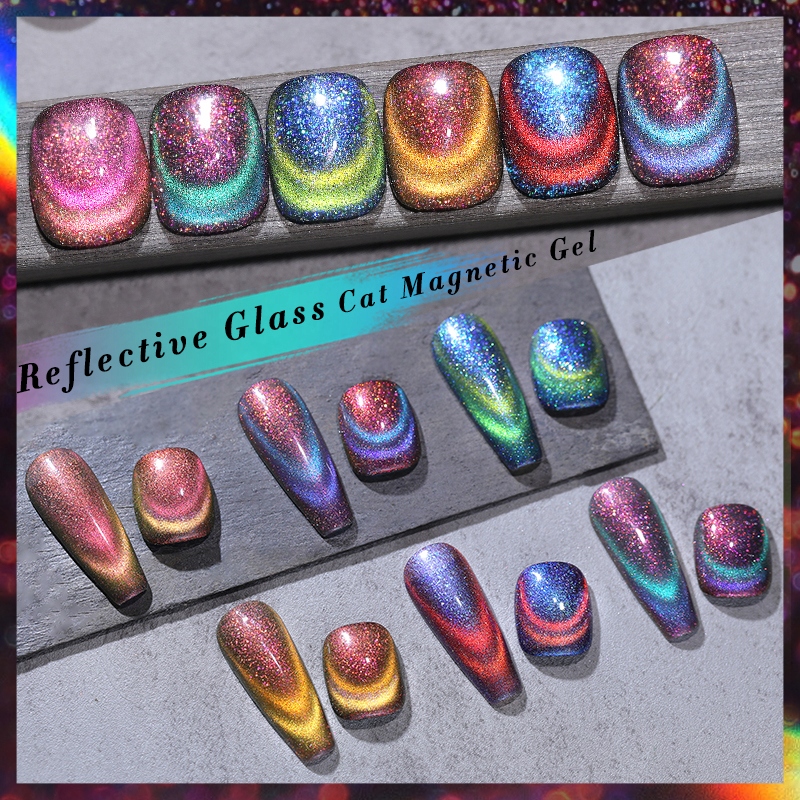 BORN PRETTY - Reflective Glass Cat Eye - LAKIER MAGNETYCZNY FLASH - RG04 Marka Born Pretty