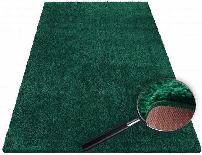 

Dywan Shaggy 80x150 zieleń butelkowa morski Nslip