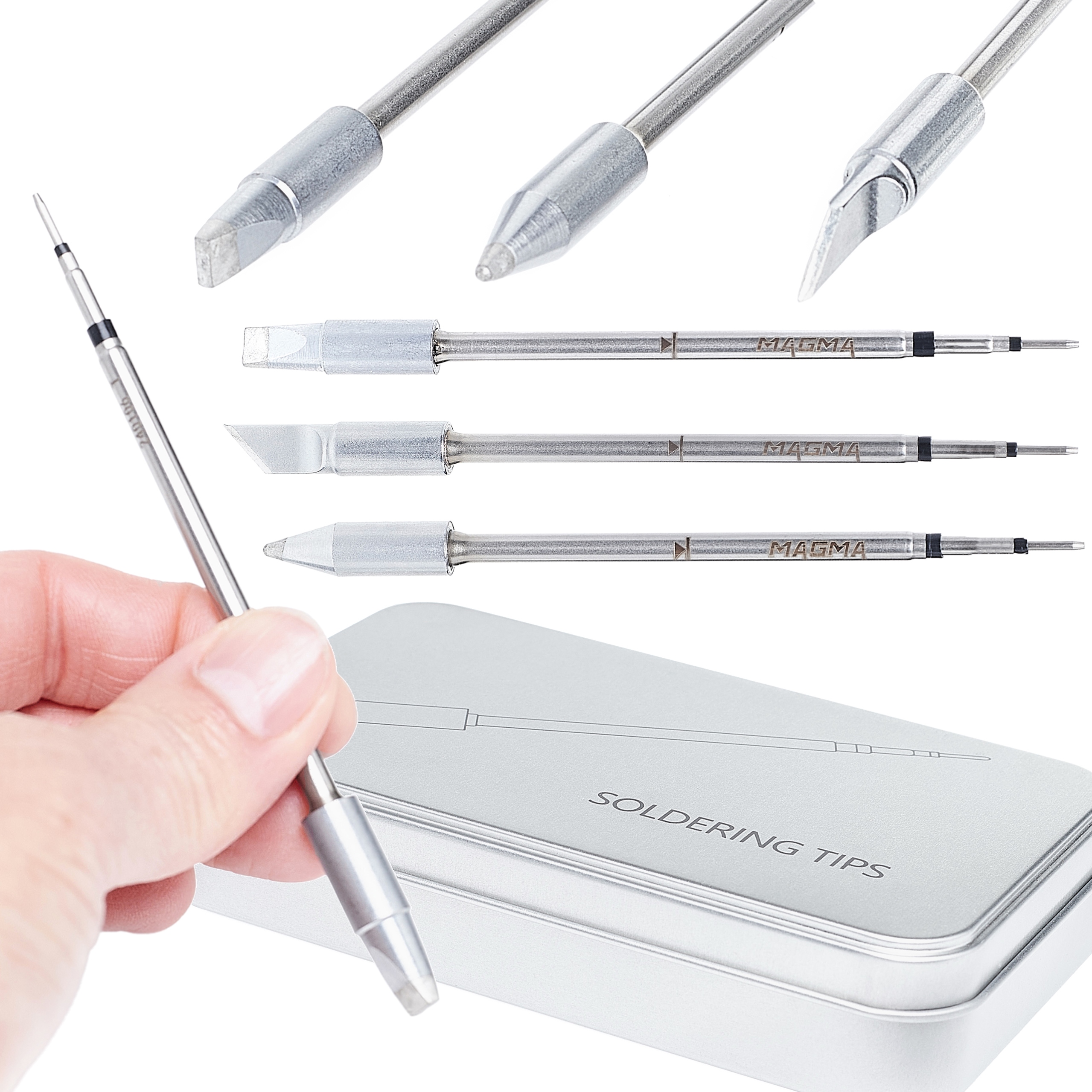 Hroty Pro Páječku Sada 3 Gortů Sugon Jbc C470 Hrot A K D Pájení Smd