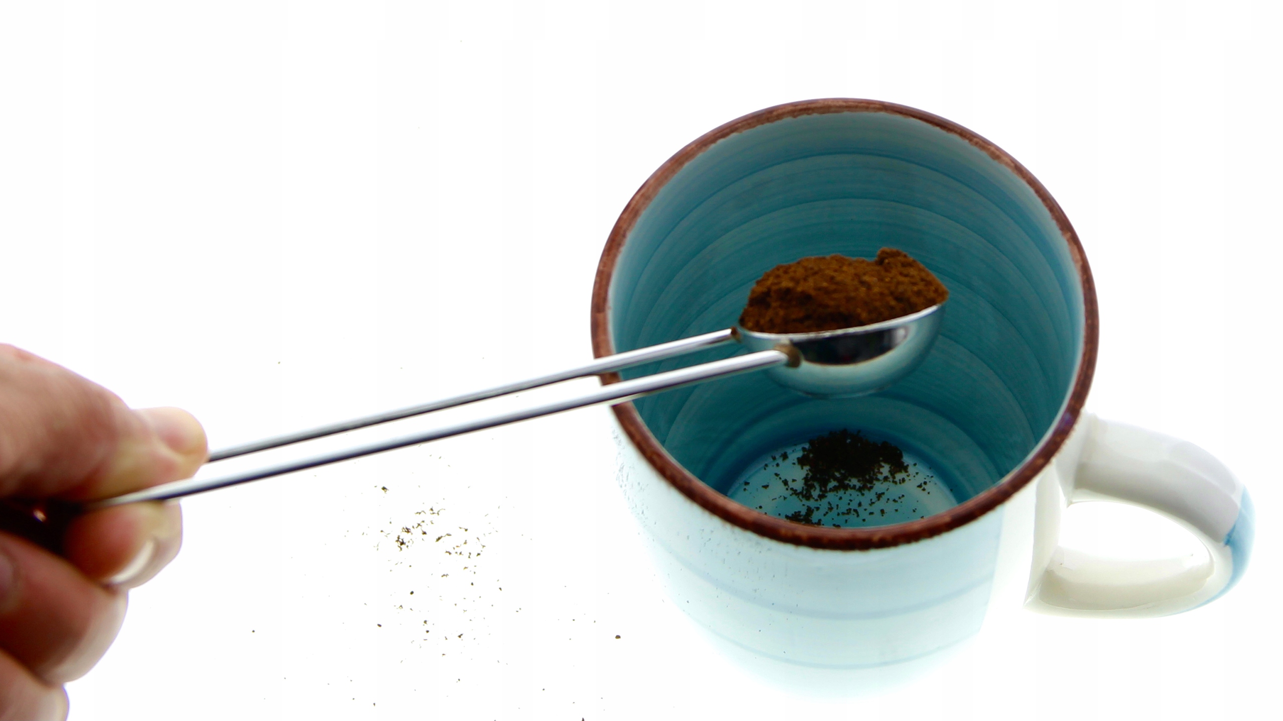 ŁYŻKA ŁYŻECZKA MIARKA DOZOWNIK DO KAWY STALOWA Linia 0