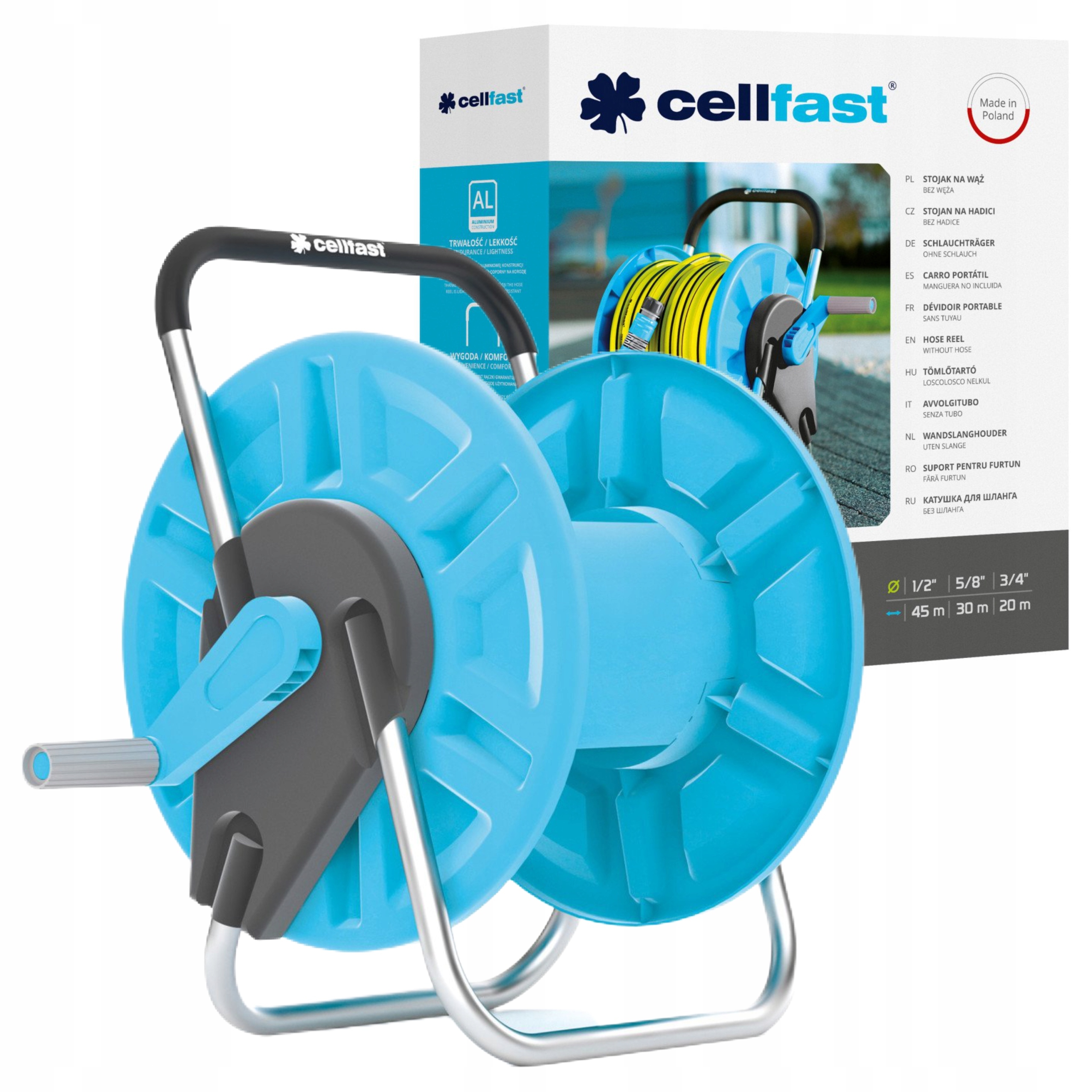 

Stojak Zwijacz Bęben Na Wąż Ogrodowy 45 M Cellfast