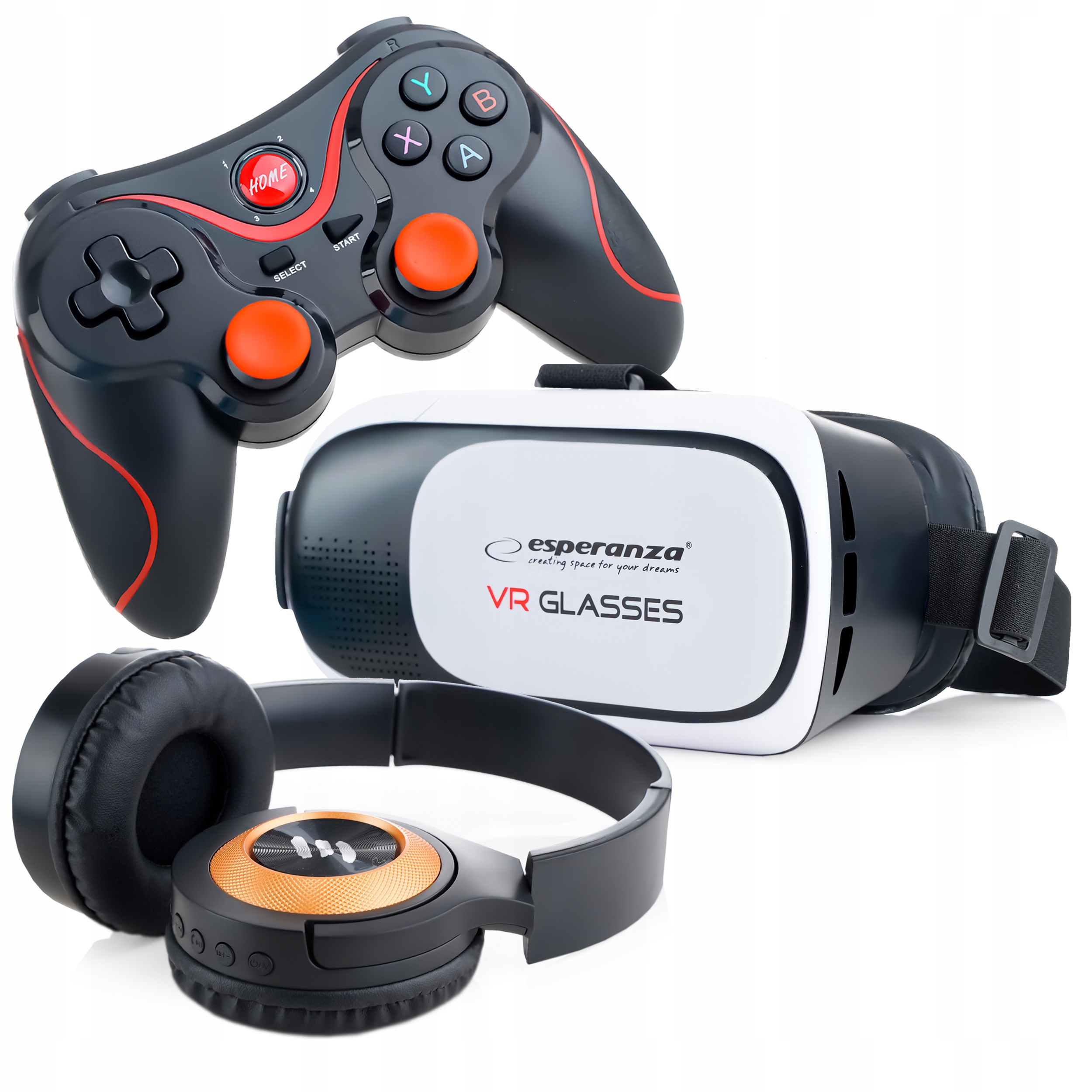 Okulary gogle 3D VR PRO+GAMEPAD PREZENT NA ŚWIETA