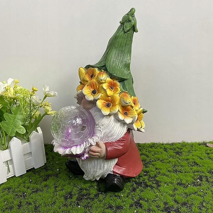 Solarna Figurka Solar Skrzat Krasnal Gnom Dekoracja Ogrodowa LED Producent inna