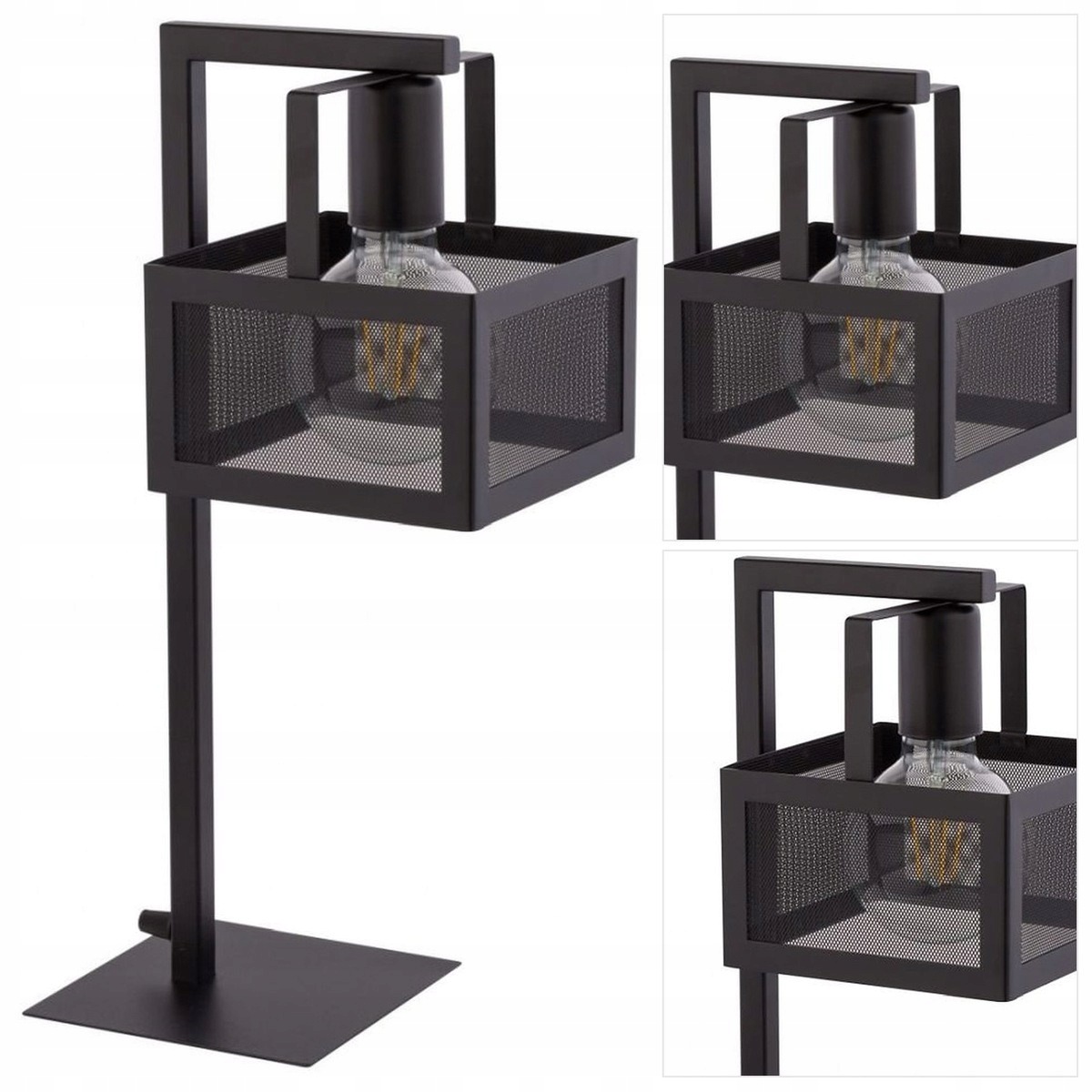 Stolní lampa Albert černá s měkkým světlem v ložnici Sigma Lighting